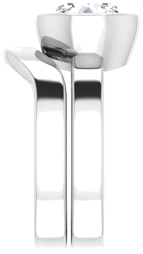 14K White 8.8 mm Round Solitaire Engagement Ring Mounting (9)