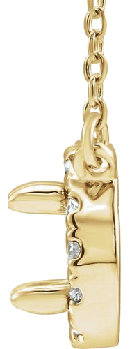 14K Yellow 5.5 mm Round 1 10 CTW Natural Diamond Semi-Set 16  Necklace (2)