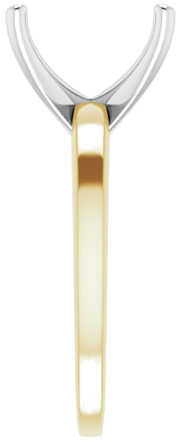 Sužadėtuvių Žiedas „Solitaire“ 585 Baltojo Ir Geltonojo Aukso Emerald 10mm x 8mm (4)