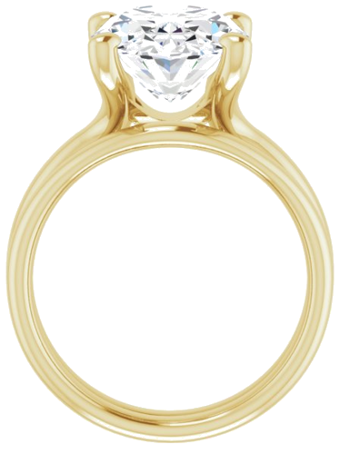 Sužadėtuvių Žiedas „Solitaire“ 14k yellow gold Oval 14mm x 10mm (7)