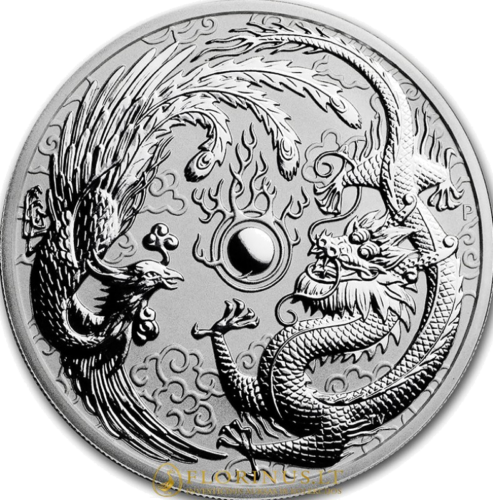2017 Dragon and Phoenix, Australia, 1 oz silver coin (2)