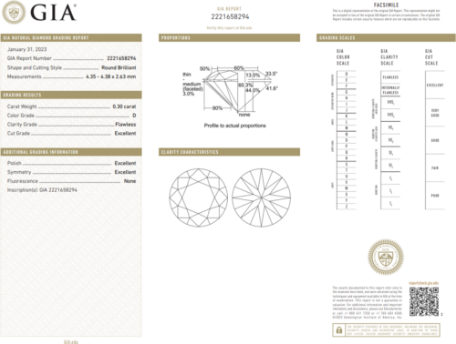 0.30 carat D-FL Excellent Cut (3EX) Naturalus Round Diamond (2)
