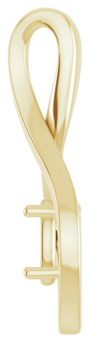 Pakabukas „Infinity-Inspired“ 585 Geltonojo Aukso Oval 6mm x 4mm (3)