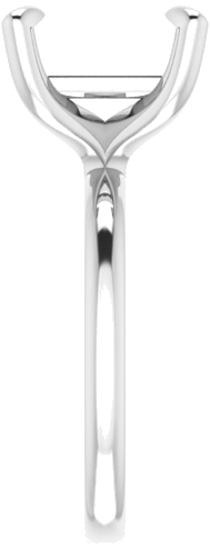 Sužadėtuvių Žiedas „Solitaire“ 585 Baltojo Aukso Square 9mm (4)