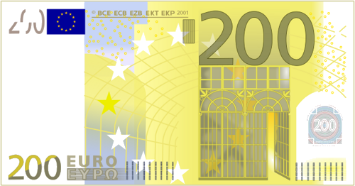 2002 200 euro banknote PMG GEM UNC 66 (1)