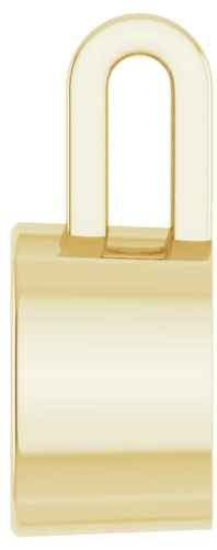 14K Yellow 7 mm Cushion Pendant Mounting (3)