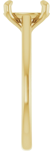 Sužadėtuvių Žiedas „Solitaire“ 585 Geltonojo Aukso Oval 9mm x 7mm (4)