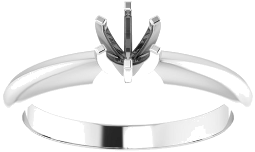 Sužadėtuvių Žiedas „Light Solitaire“ 585 Baltojo Aukso Round 4mm x 4.1mm (3)