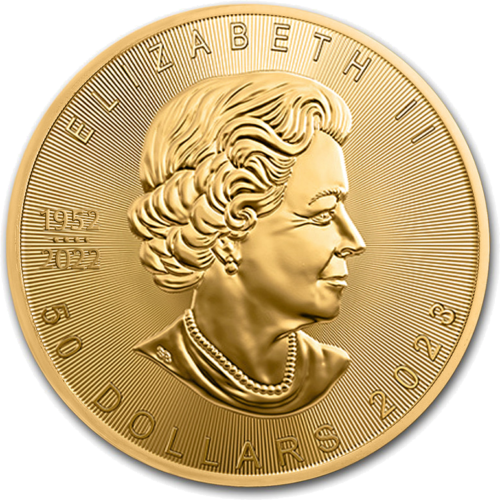 1 oz Kanādas zelta monēta — Kļavas lapa 2022 (2)