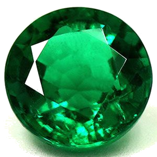 1.48 carat GREEN Round Smaragdas (1)