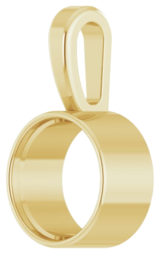 14K Yellow 5.5 mm Round Bezel-Set Solitaire Pendant Mounting (2)