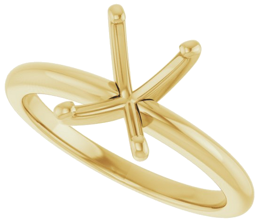 Sužadėtuvių Žiedas „Solitaire“ 585 Geltonojo Aukso Emerald 8mm x 6mm (5)