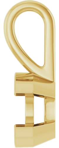 14K Yellow 6.5 mm Round Pendant Mounting (3)