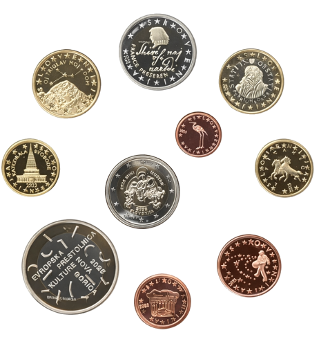 2025 Slovenia Euro Coin Set with Commemorative Coins (2)