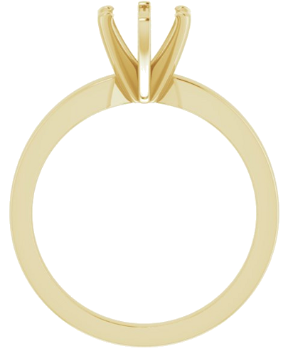 Sužadėtuvių Žiedas „Solitaire“ 585 Geltonojo Aukso Oval 8mm x 6mm (2)