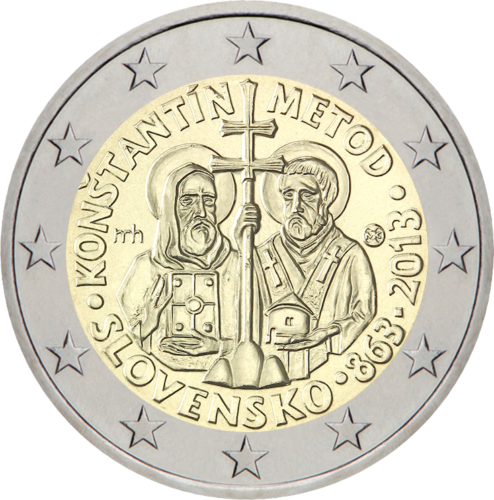 2013 Slovakia Constantine and Methodius 2 euro coin (1)