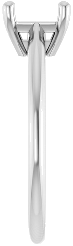 Sužadėtuvių Žiedas „Solitaire“ 585 Baltojo Aukso Emerald 8mm x 6mm (4)