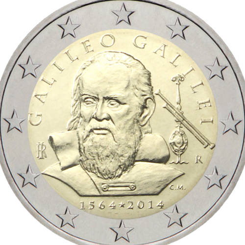2014 Italija Galileo Galilei 2 eurų moneta (2)