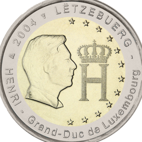 2004 Luxembourg Grand Duke Henri 2 euro coin (2)