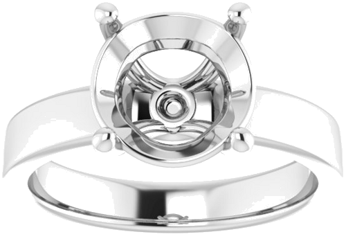 Sužadėtuvių Žiedas „Solitaire“ 950 Platinos Round 9.4mm (3)