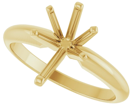 14K Yellow 10.5x6.5 mm Pear Heavy 6-Prong Engagement Ring Mounting (5)
