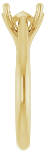 Sužadėtuvių Žiedas „Solitaire“ 585 Geltonojo Aukso Oval 8mm x 6mm (4)