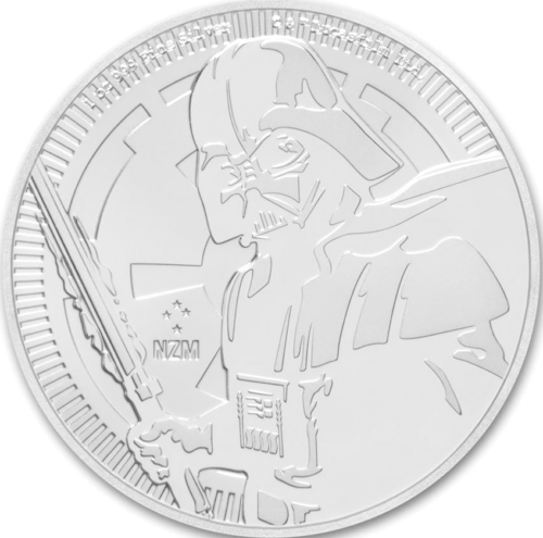 2019 Darth Vader Star Wars N. Zelandija 1 oz sidabrinė moneta (2)