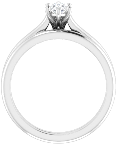 14K White 8x4 mm Marquise Solitaire Engagement Ring Mounting (7)
