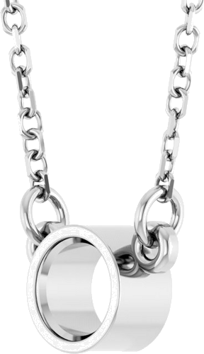 Pakabukas „Bezel-Set Solitaire Birthstone“ 585 Baltojo Aukso Round 4.1mm (2)