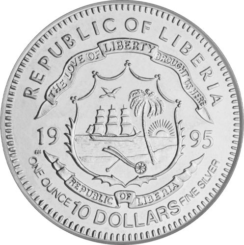 1995 Liberia General George Patton Silver Coin (2)