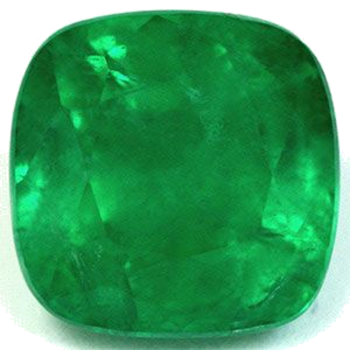 2.62 carat GREEN Cushion Smaragdas (1)