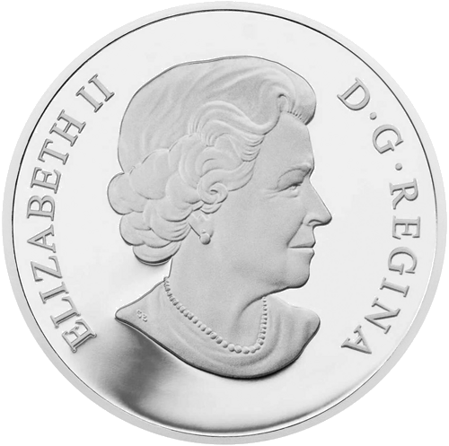 1 unce Pūķis 2012 Kanāda sudraba monēta (2)