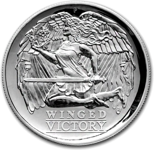 1 oz Сребърна монета Крилатата победа 2021 Австралия PROOF (монета с висок релеф) (1)