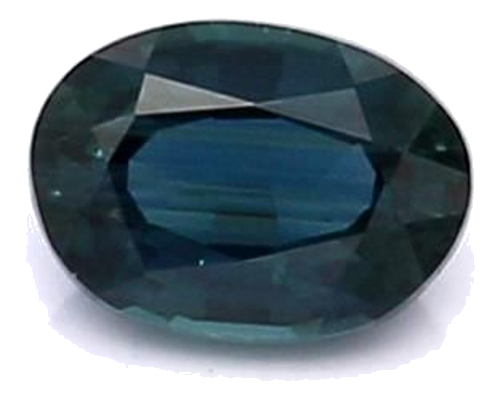 0.58 carat BLUE BRILLIANTSTEP cut Oval Safyras (1)