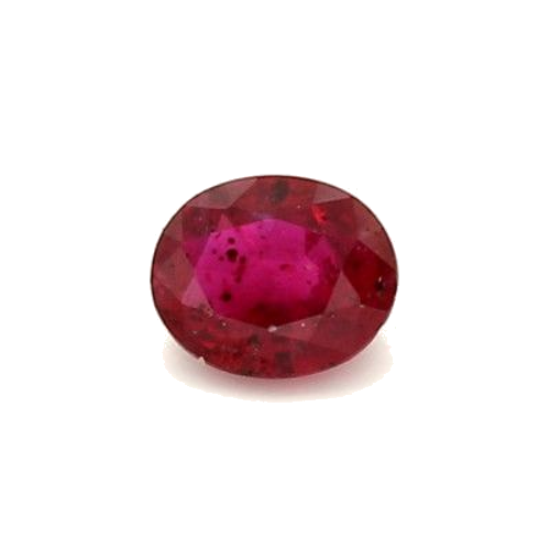 0.43 carat RED BRILLIANTSTEP cut Oval Rubinas (1)