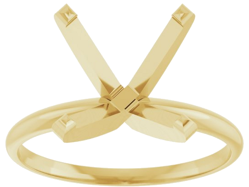 Sužadėtuvių Žiedas „Solitaire“ 585 Geltonojo Aukso Square 8mm (3)