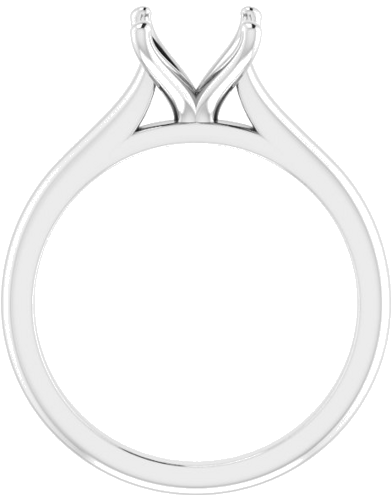 Sužadėtuvių Žiedas „Solitaire“ 585 Baltojo Aukso Square 5.5mm (2)