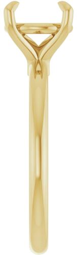 Sužadėtuvių Žiedas 585 Geltonojo Aukso Round 8.2mm (4)