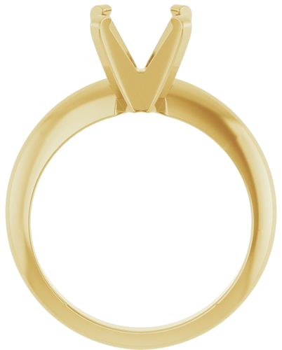 Sužadėtuvių Žiedas „Solitaire“ 585 Geltonojo Aukso Round 7.6mm (2)