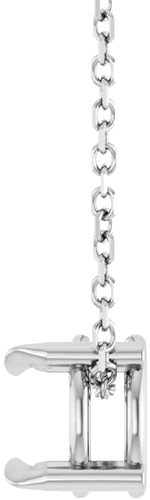 14K White 6 mm Round 16-18  Necklace Mounting (3)