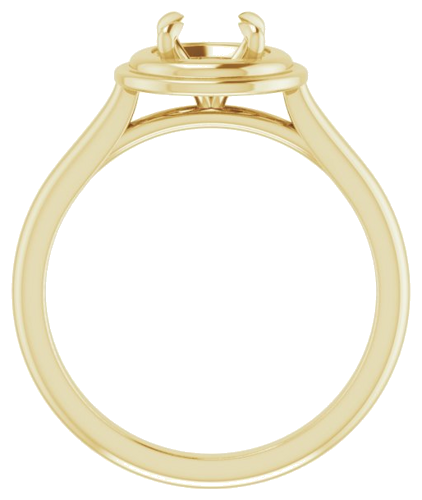 Sužadėtuvių Žiedas „Solitaire“ 585 Geltonojo Aukso Round 5.8mm (2)