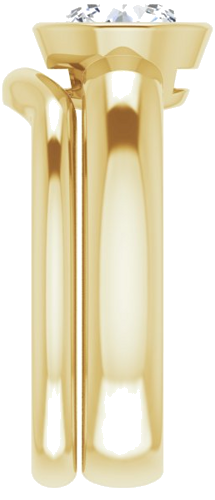 14K Yellow 7.4 mm Round Engagement Ring Mounting (9)