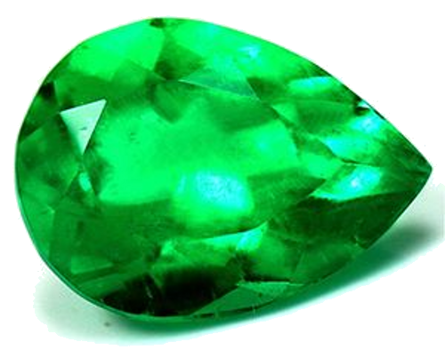 3.28 carat GREEN Pear Smaragdas (1)