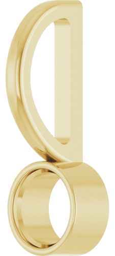 Pakabukas „Bezel-Set Solitaire Charm“ 585 Geltonojo Aukso Round 3.5mm (2)