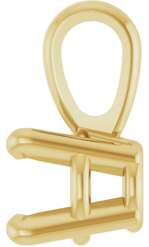 10K Yellow 3.5 mm Round 4-Prong Pendant Mounting (3)