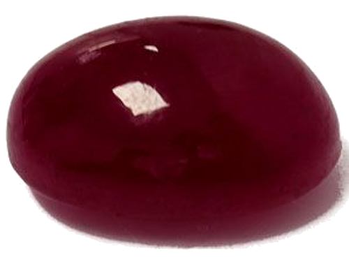 4.51 carat RED CABOCHON cut Oval Rubinas (1)