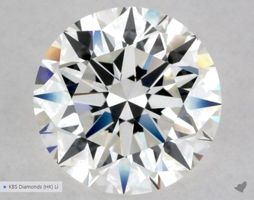 1.0 carat H-VVS1 Excellent cut Natūralus Round Deimantas (1)