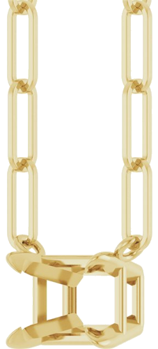 Pakabukas „Solitaire“ 585 Geltonojo Aukso Emerald 7mm x 5mm (2)