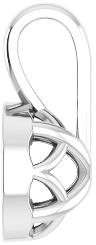 14K White 5.5 mm Round Pendant Mounting (3)