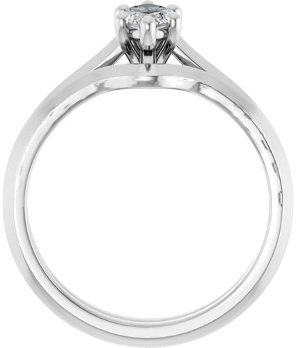 14K White 8x4 mm Marquise Solitaire Engagement Ring Mounting (7)